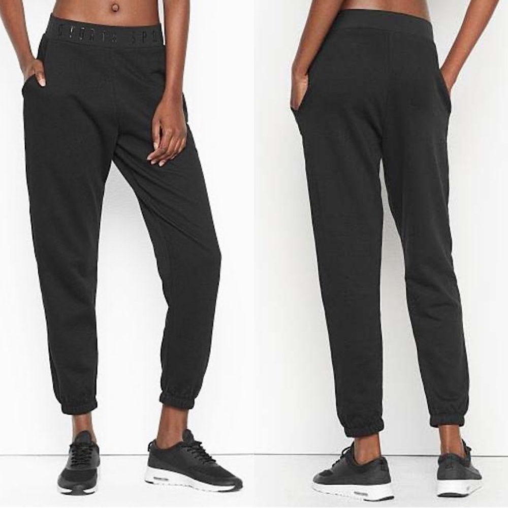 Victoria’s Secret Sport Black High Waist Jogger Pants